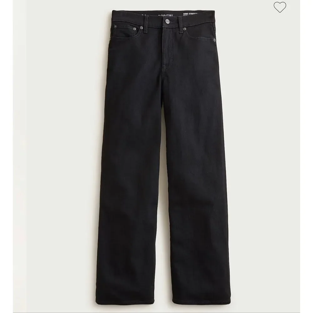J. Crew Slim-wide jean in Black NWT Size 27
